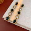 Wholesale Alloy Retro Geometric Oval Tassel Earrings Necklace Bracelet Electroplated