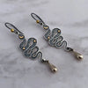 Wholesale Alloy Retro Gothic Snakeshaped Earrings With Star And Moon Elements And Electroplating Treatment For Women
