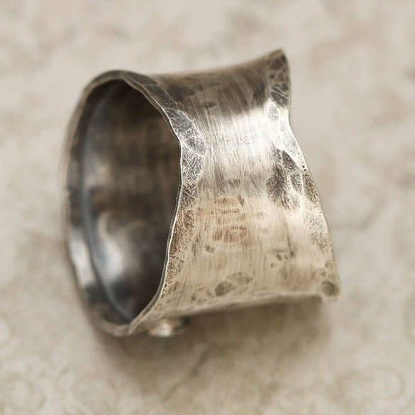 Wholesale Alloy Retro Personality Cartoon Sunflower Twocolor Ring With Electroplating