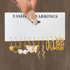Wholesale Alloy Retro Simple Pearl Love Butterfly Geometric Earrings For Women