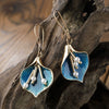 Wholesale Alloy Retro Style Flower Earrings With Electroplating For Women
