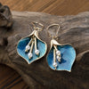 Wholesale Alloy Retro Style Flower Earrings With Electroplating For Women