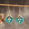 Wholesale Alloy Retro Style Flower Earrings With Electroplating For Women