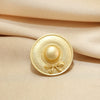 Wholesale Alloy Retro Style Flower Hat Brooch For Women With Electroplating Treatment