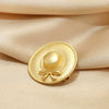 Wholesale Alloy Retro Style Flower Hat Brooch For Women With Electroplating Treatment