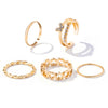 Wholesale Alloy Retro Twist Hollow Heart Butterfly Diamondembedded Open Ring Unisex