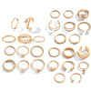 Wholesale Alloy Retro Twist Hollow Heart Butterfly Diamondembedded Open Ring Unisex