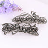 Wholesale Alloy Retro Women's Crystal Ponytail Hairpin With Electroplating Treatment