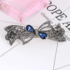 Wholesale Alloy Retro Women's Crystal Ponytail Hairpin With Electroplating Treatment