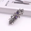 Wholesale Alloy Retro Women's Crystal Ponytail Hairpin With Electroplating Treatment