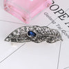 Wholesale Alloy Retro Women's Crystal Ponytail Hairpin With Electroplating Treatment