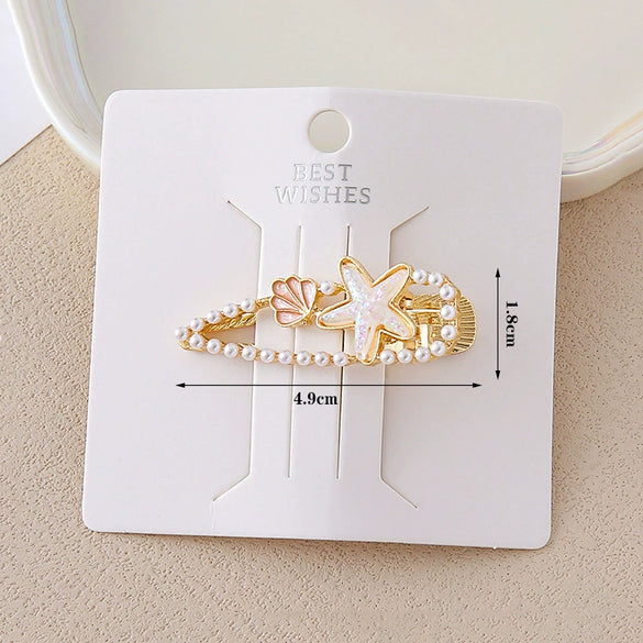 Wholesale Alloy Rhinestone Bow Duckbill Clip Hairpin With Electroplating For Women In Little Fresh Style