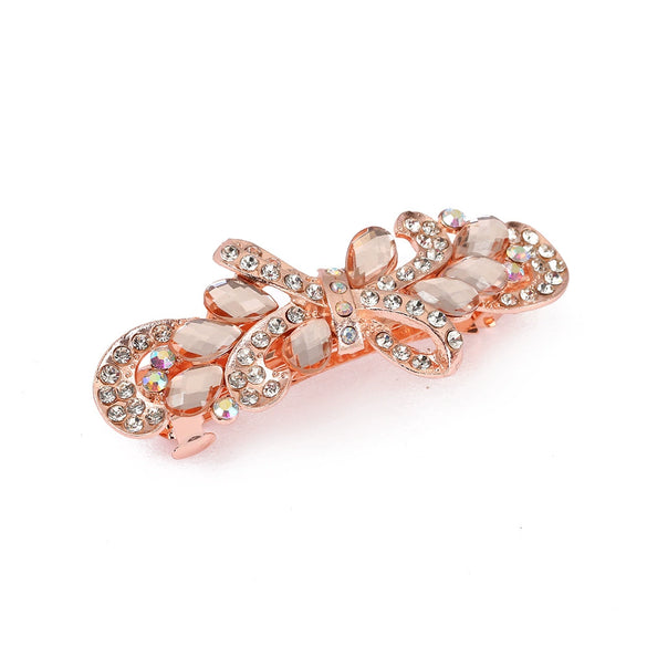 Wholesale Alloy Rhinestone Hairpin Vintage Metal Spring Clip Hair Accessory Set With Diamonds