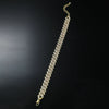 Wholesale Alloy Rhinestone Inlaid Geometric Cuban Chain Men's Hip Hop Anklet