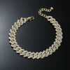 Wholesale Alloy Rhinestone Inlaid Geometric Cuban Chain Men's Hip Hop Anklet