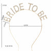 Wholesale Alloy Rhinestone Letter Bridal Headdress Hairband For Women Simple Style With Electroplating