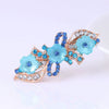 Wholesale Alloy Rhinestone Pearl Bow Women's Hairpin With Electroplating And Flower Design