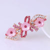 Wholesale Alloy Rhinestone Pearl Bow Women's Hairpin With Electroplating And Flower Design