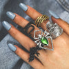 Wholesale Alloy Ring Retro Style With Skull Snakeshaped Bat Animal Zodiac Pattern Electroplated For Unisex