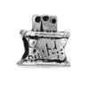 Wholesale Alloy Round Beads Cartoon Totem Electroplated Jewelry Accessories Bracelet Loose Beads