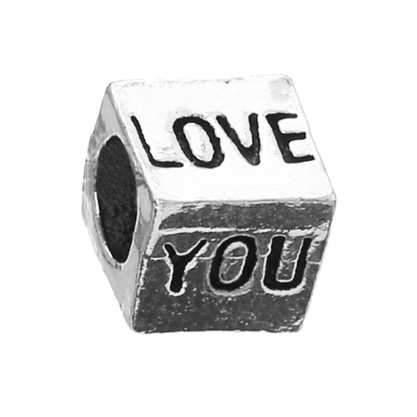 Wholesale Alloy Round Beads Cartoon Totem Electroplated Jewelry Accessories Bracelet Loose Beads