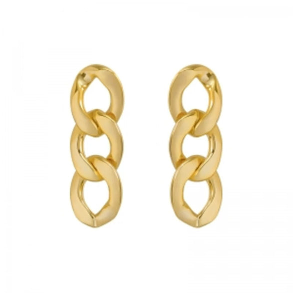 Wholesale Alloy S925 Silver Needle Geometric Earrings With Electroplating Treatment Cold Style For Women