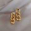 Wholesale Alloy S925 Silver Needle Geometric Earrings With Electroplating Treatment Cold Style For Women