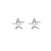 Wholesale Alloy S925 Silver Stud Earrings With Hollowout Star Design And Electroplating For Women