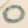 Wholesale Alloy Shell Starfish Beads Beaded Multi Layer Anklet For Women Bohemian Ocean Holiday Style
