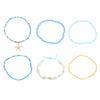 Wholesale Alloy Shell Starfish Beads Beaded Multi Layer Anklet For Women Bohemian Ocean Holiday Style