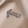 Wholesale Alloy Silver Note Minimalist Electroplated Female Brooch Jewelry