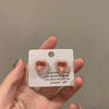 Wholesale Alloy Silver Pink Sweet Flower Ear Studs With Electroplating For Women Mori Cute Joker Design