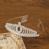 Wholesale Alloy Silver Plated Electroplating Crown Tiara Comb Women's Bridal Jewelry Hair Accessories