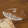Wholesale Alloy Silver Plated Electroplating Crown Tiara Comb Women's Bridal Jewelry Hair Accessories