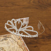 Wholesale Alloy Silver Plated Electroplating Crown Tiara Comb Women's Bridal Jewelry Hair Accessories