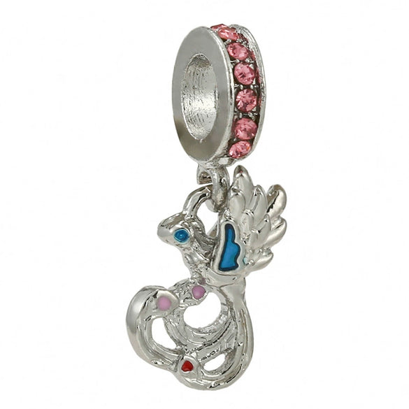 Wholesale Alloy Silverplated Beaded Diy Bracelet And Necklace Accessories With Totem Pattern And Electroplating Process