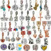 Wholesale Alloy Silverplated Beaded Diy Bracelet And Necklace Accessories With Totem Pattern And Electroplating Process