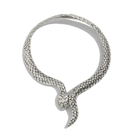 Wholesale Alloy Snake Animal Retro Electroplated Clavicle Chain Necklace