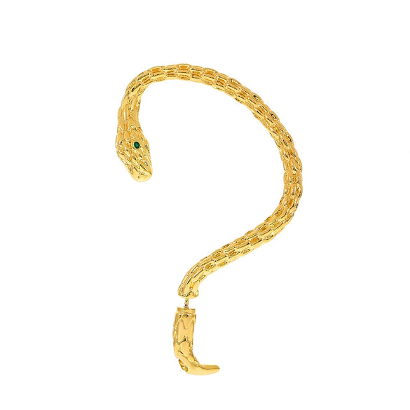 Wholesale Alloy Snakeshaped Animals Zodiac Punk Retro Exaggerated Niche Electroplated Women's Earrings