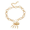 Wholesale Alloy Spider Pendant Jewelry Set With Electroplating For Women Necklace Ring Brooch Earrings
