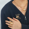 Wholesale Alloy Spider Pendant Jewelry Set With Electroplating For Women Necklace Ring Brooch Earrings