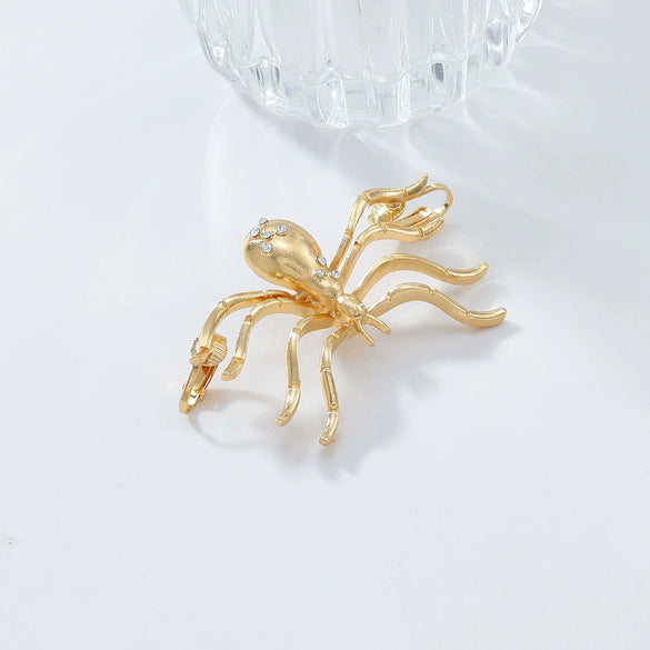 Wholesale Alloy Spider Pendant Jewelry Set With Electroplating For Women Necklace Ring Brooch Earrings