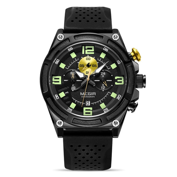 Wholesale Alloy Sports Multifunctional Luminous Waterproof Quartz Watch For Men With Round Dial