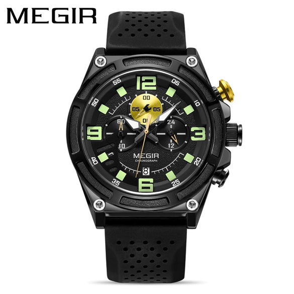 Wholesale Alloy Sports Multifunctional Luminous Waterproof Quartz Watch For Men With Round Dial