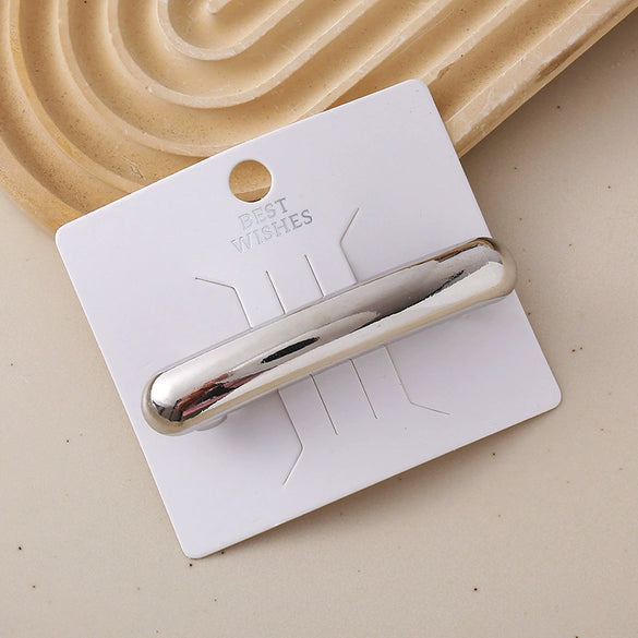 Wholesale Alloy Spring Clip Hairpin With Small Stars Pattern And Electroplating Process For Women