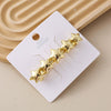 Wholesale Alloy Spring Clip Hairpin With Small Stars Pattern And Electroplating Process For Women