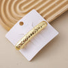 Wholesale Alloy Spring Clip Hairpin With Small Stars Pattern And Electroplating Process For Women