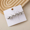 Wholesale Alloy Spring Clip Hairpin With Small Stars Pattern And Electroplating Process For Women