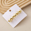 Wholesale Alloy Spring Clip Hairpin With Small Stars Pattern And Electroplating Process For Women