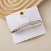 Wholesale Alloy Spring Clip Hairpin With Small Stars Pattern And Electroplating Process For Women